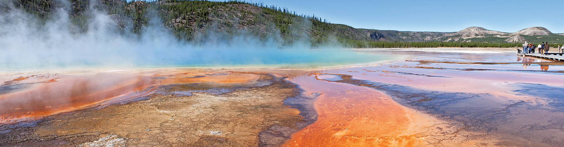Salt plains and hot lake, USA