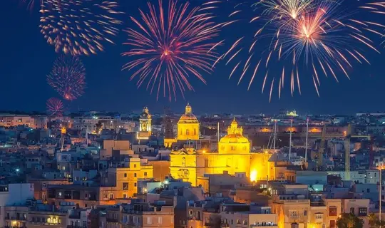 fireworks in Malta 
